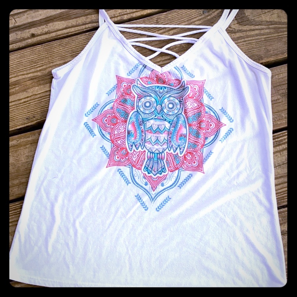 Cute owl tank top